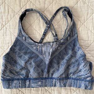 Lululemon Athletica Blue Strappy Sports Bra